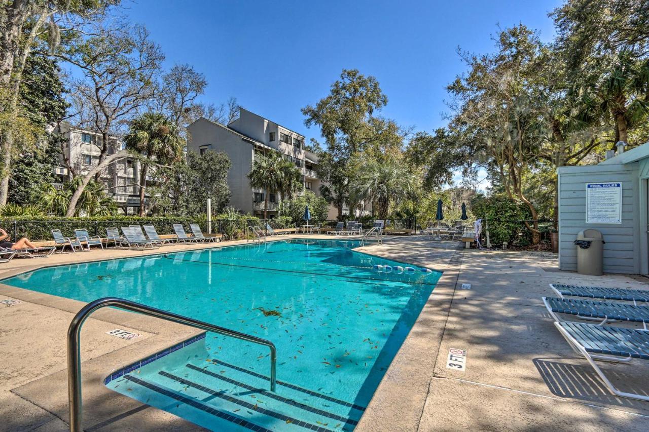 Coastal Oasis With Pool - Walk To Coligny Beach Park Pulau Hilton Head Luaran gambar