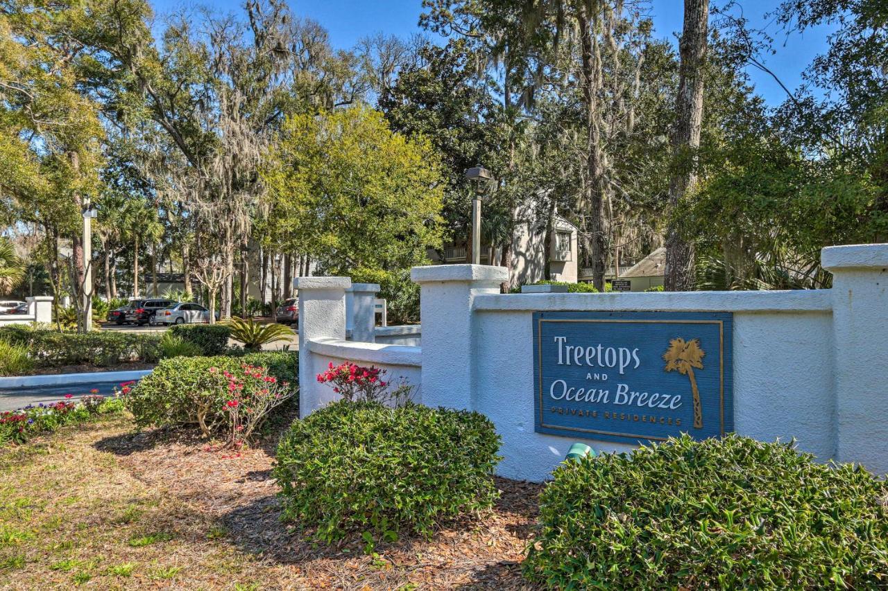 Coastal Oasis With Pool - Walk To Coligny Beach Park Pulau Hilton Head Luaran gambar